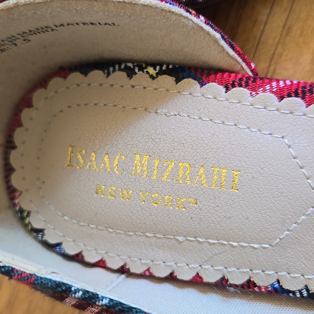 Plaid Red Women's Flats - Picture 3 of 6